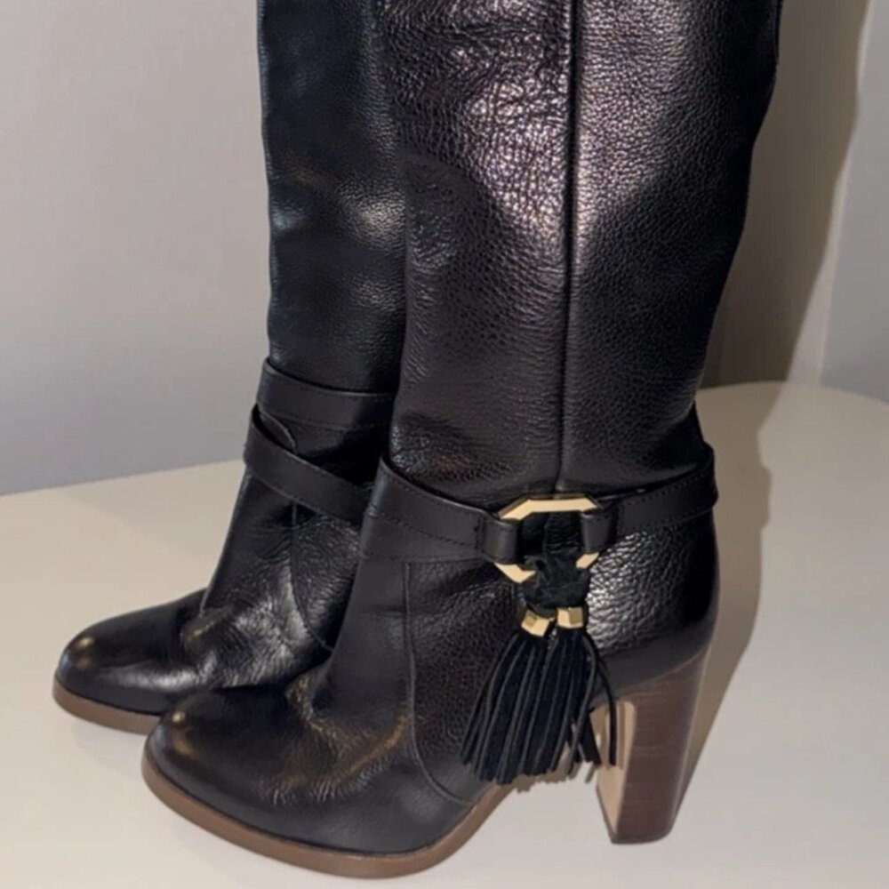 Louise Et Cie Women's Leather Knee Boots Heels 6M